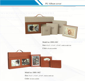 Chine Couverture en cuir adaptée aux besoins du client d'album avec des couvertures d'album de la valise/unité centrale fournisseur