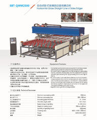 Chine Edger latéral de la ligne droite 4 en verre horizontaux automatiques, machine de couture en verre horizontale fournisseur